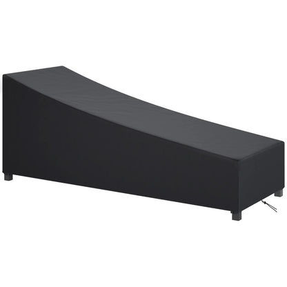 Waterproof Patio Lounge Chair Cover, 420D Outdoor, Black Patio Furniture Covers Black at Gallery Canada