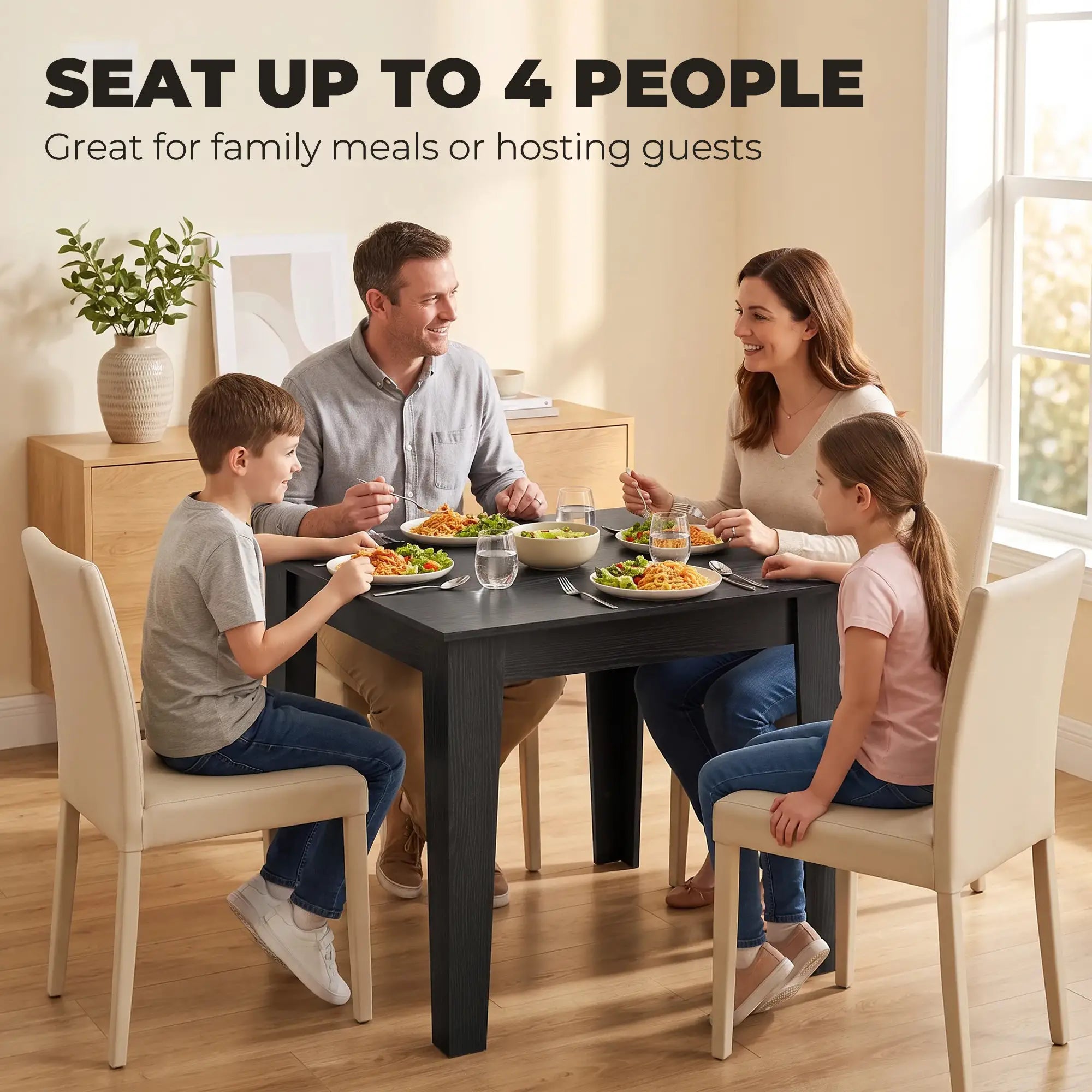 Square Dining Table for 4, 31.5