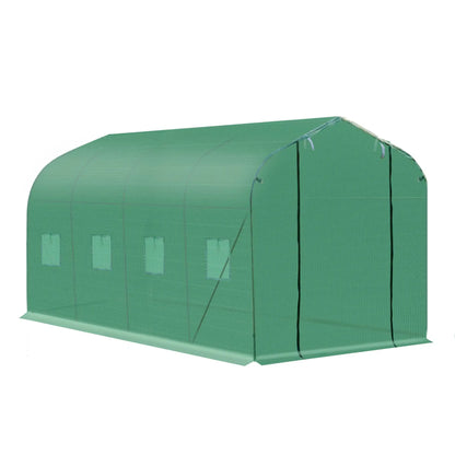 13' x 6.5' x 6.5' Walk-In Greenhouse, Plant Grow Tent, Green Plastic Greenhouses at Gallery Canada