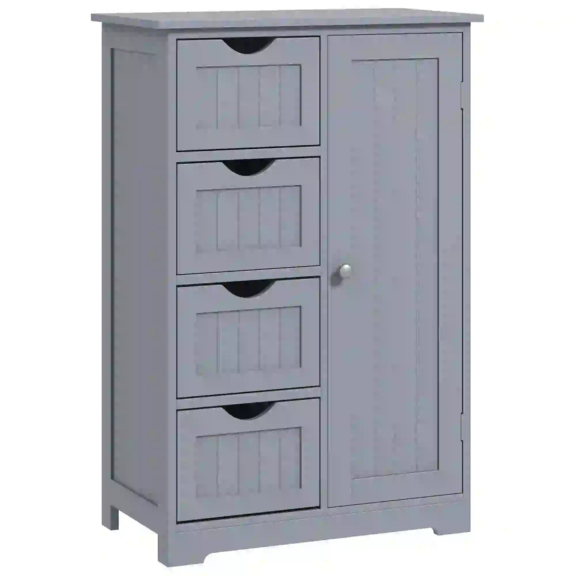 Bathroom Storage Cabinet, Adjustable Shelf, 4 Drawers, Grey Bathroom Cabinets at Gallery Canada