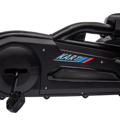 Adjustable Seat Go Kart, Forward Backward Handbrake, Shock Absorption, Black Pedal Go Karts for Kids at Gallery Canada