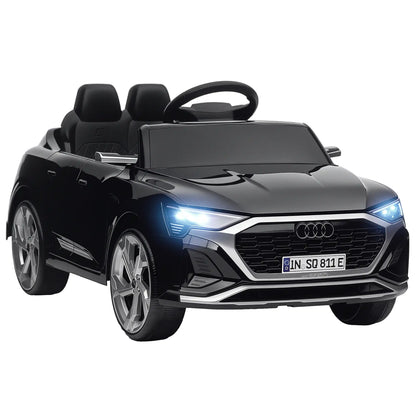 12V Kids Electric Car, Audi Q8 E-Tron Sportback, Remote Control, Black Electric Toy Cars at Gallery Canada