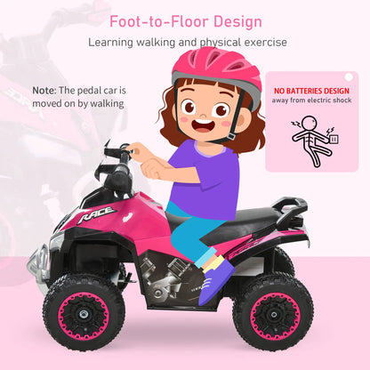 4 Wheels Ride on Toy for Kids, Foot To Floor Slider, 18-36 Months, Pink Push Cars for Toddlers at Gallery Canada