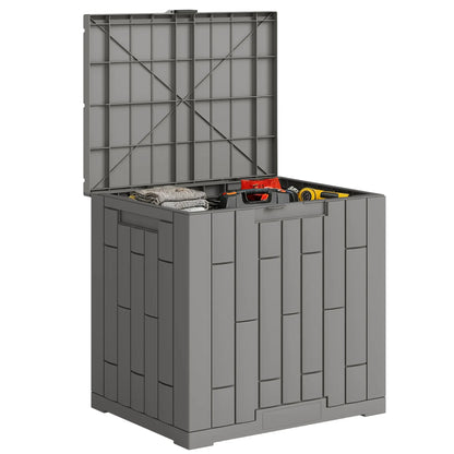 30 Gallon Resin Deck Box, Lockable Outdoor Storage, Splash And UV Resistant Patio Storage Boxes at Gallery Canada