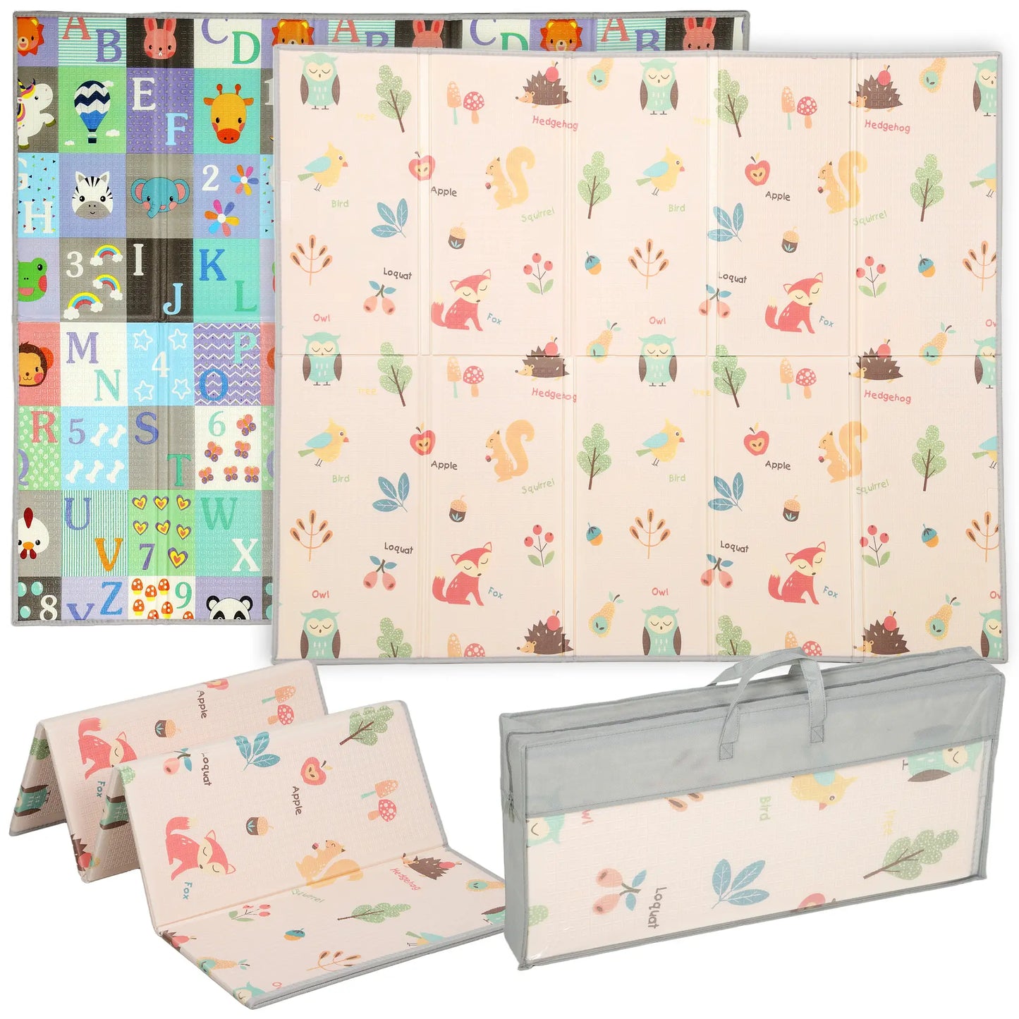 Foldable Baby Play Mat, Reversible Foam Crawling Mat, Toddler Nursery Kids Gym & Playmats at Gallery Canada