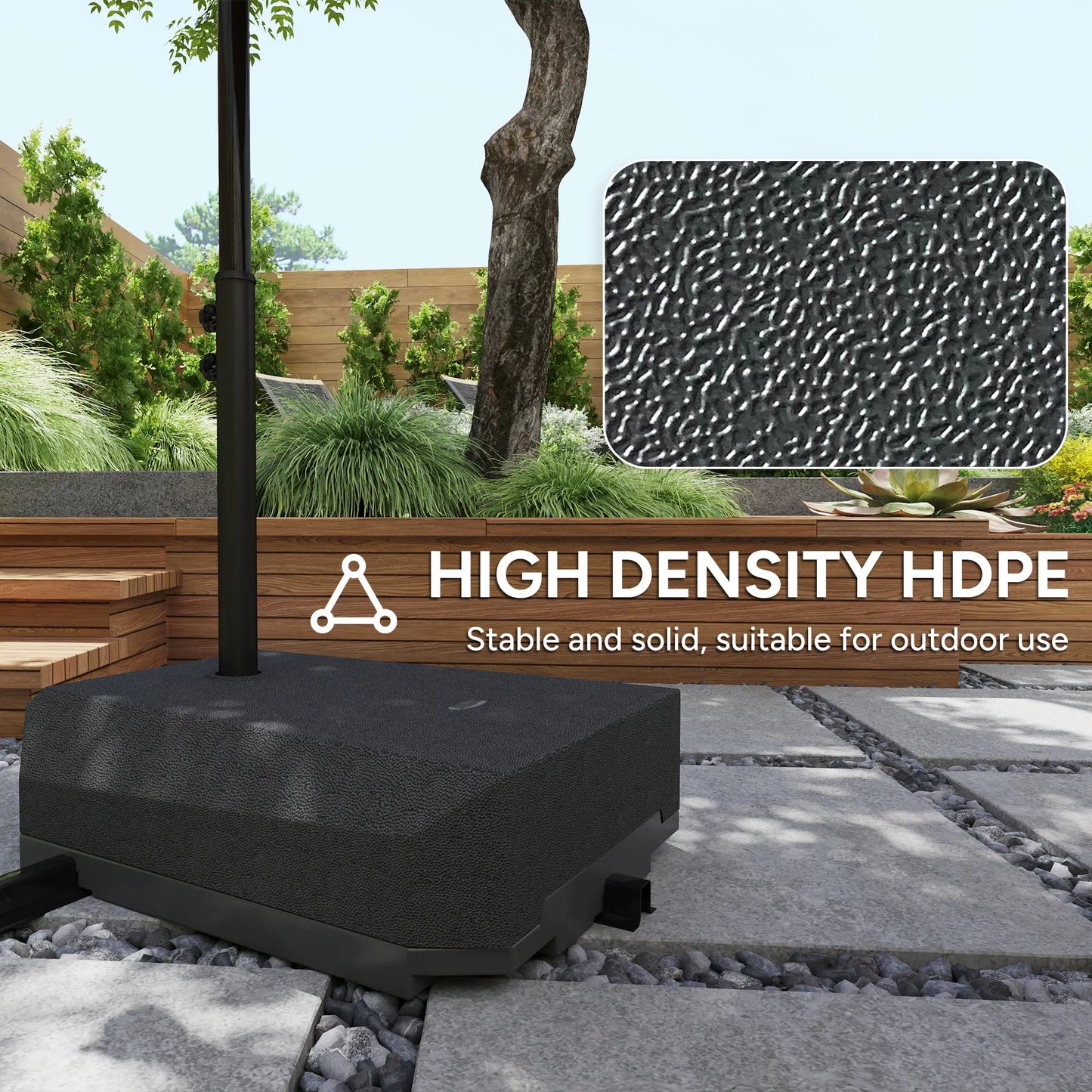 Heavy Duty Cantilever Umbrella Stand With Wheels, Water/Sand Filled Umbrella Bases at Gallery Canada