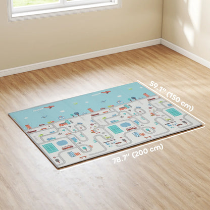 Foldable Baby Play Mat, 79" x 59", Elephant Theme, Crawling Learning Mat Kids Gym & Playmats at Gallery Canada