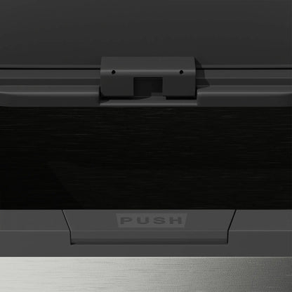60 L Slim Stainless Steel Trash Can, Soft-Close Lid, Silver Kitchen Trash Cans at Gallery Canada