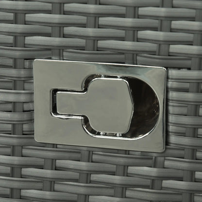 6-Piece PE Wicker Patio Sectional Set, Sofa, 2 Chairs, 2 Footstools, Table, Orange Patio Furniture Sets at Gallery Canada