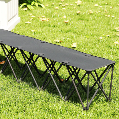 6-Seater Folding Camping Chair, Team Bench with Carry Bag Picnic Tables & Camping Chairs at Gallery Canada