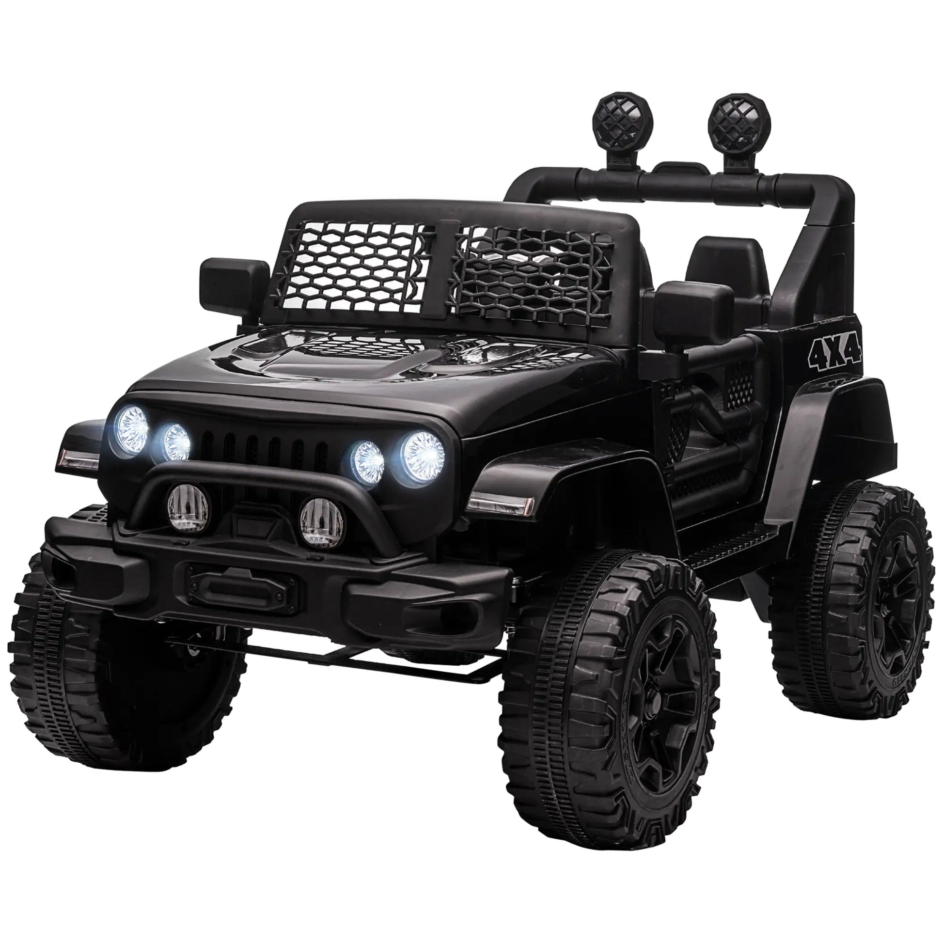 12V Kids Ride On Car, Off Road Truck Toy, Parent Remote, Black Electric Toy Cars at Gallery Canada