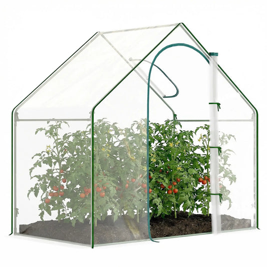 6'x3.3'x5.5' Walk-in Greenhouse, Portable Mini for Plants, Clear Cover Mini Greenhouses Clear at Gallery Canada