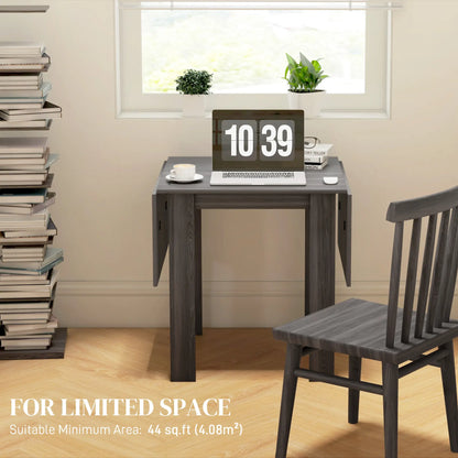 Folding Extendable Dining Table, Drop Leaf, for 2-4 People, Grey Bar Tables & Dining Tables at Gallery Canada