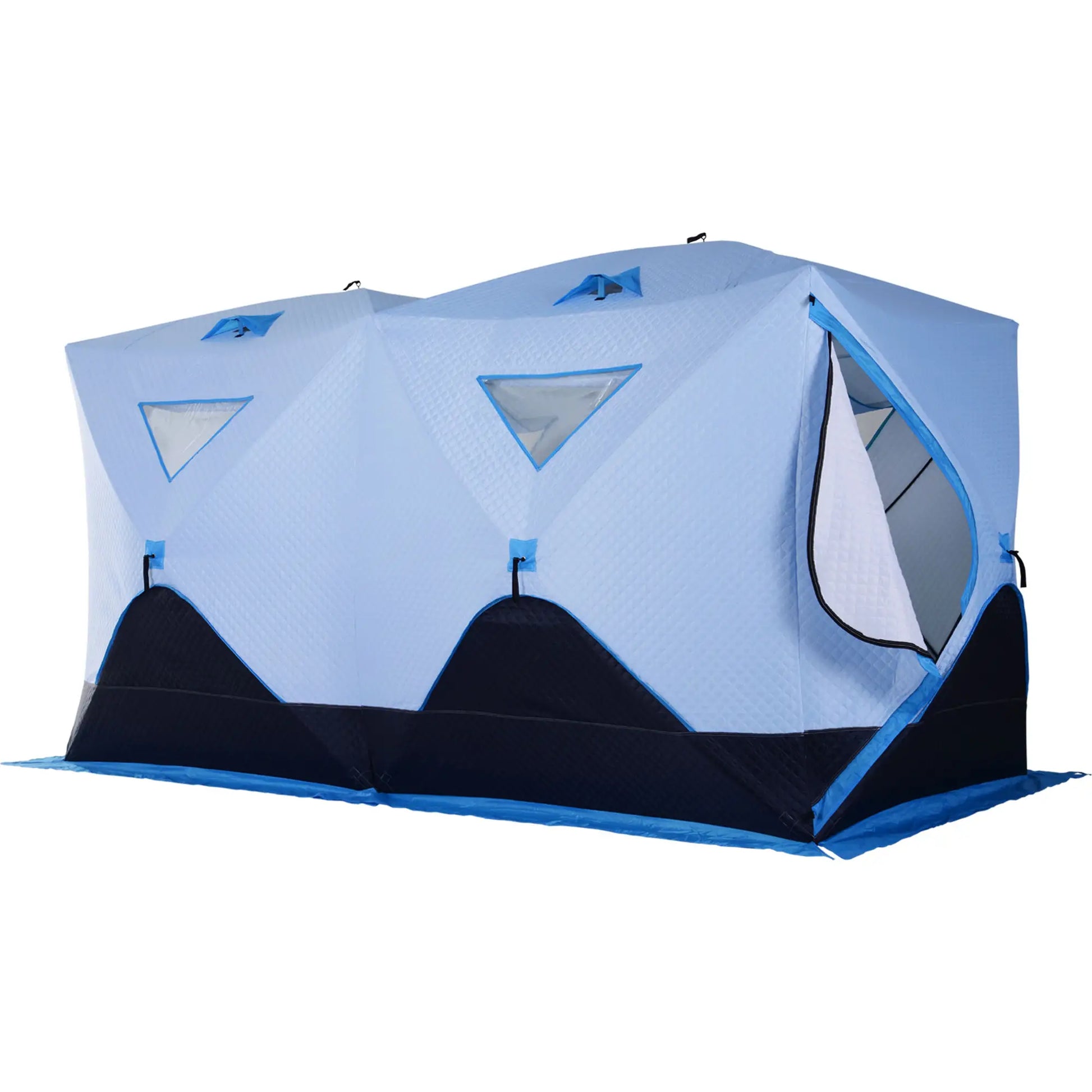8-Person Insulated Ice Fishing Tent, Ventilation Windows, Carry Bag, -22℉, Blue Ice Fishing Tents at Gallery Canada