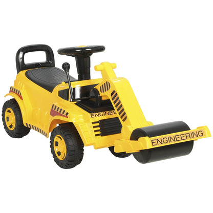 Kids Ride On Construction Car, Push Toy with Horn, Storage, Yellow Toy Excavators at Gallery Canada
