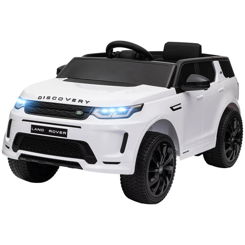 12V Ride on Car, Remote Control, Soft Start, LED Lights, Music Horn, White