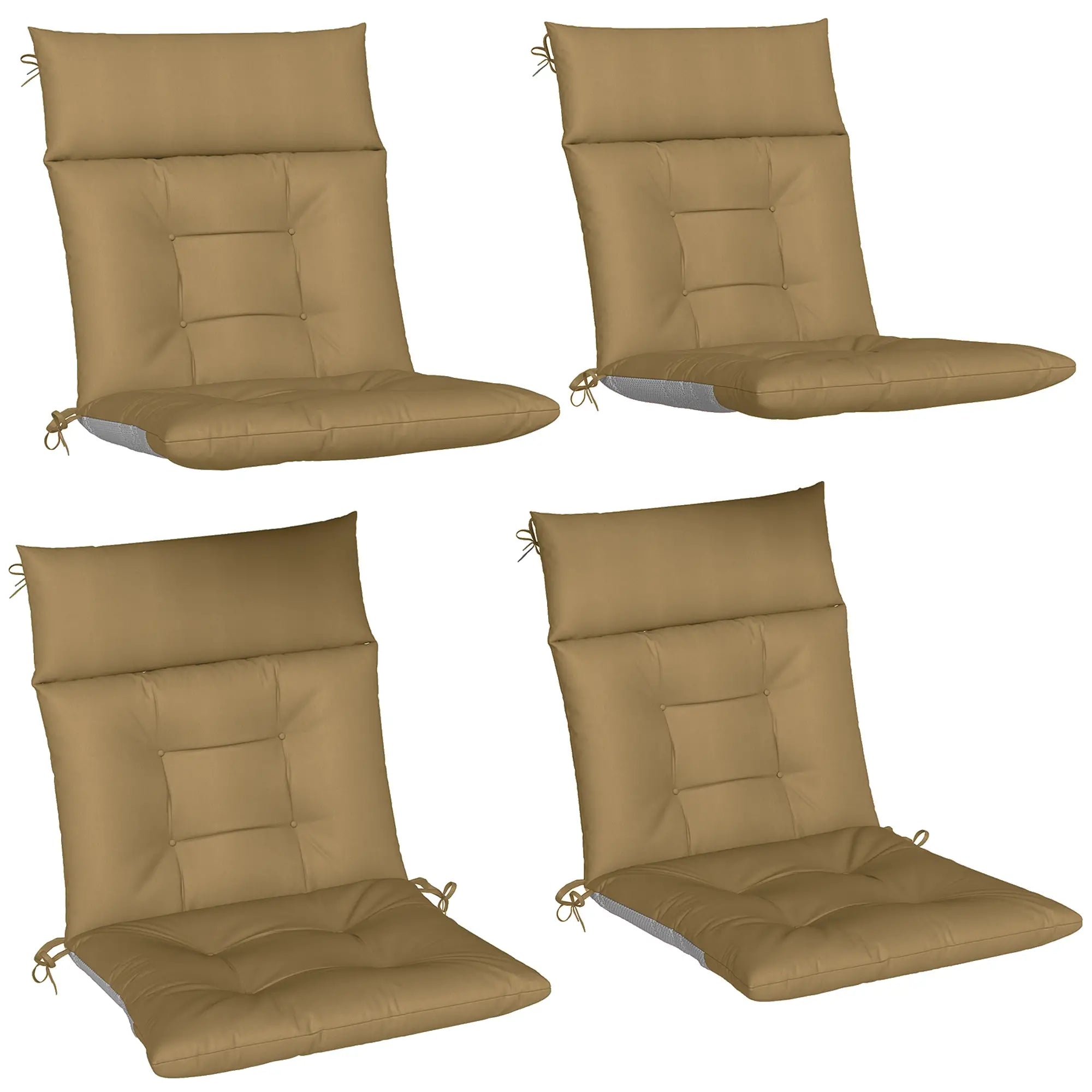 Patio Chair Cushions Set Of 4, Waterproof Non-Slip, 44