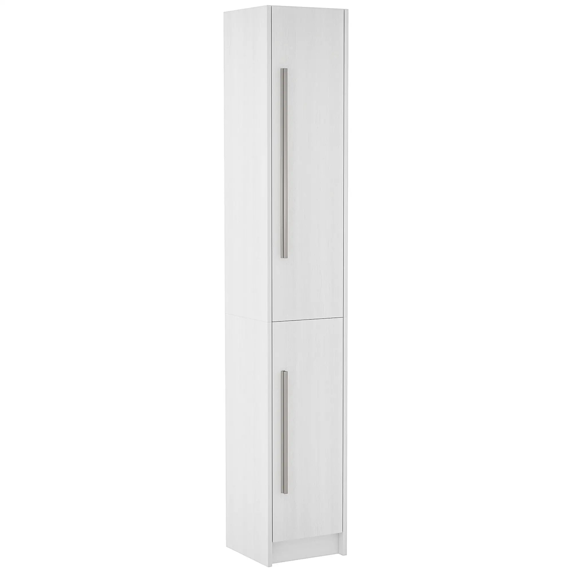 Tall Bathroom Storage Cabinet, Adjustable Shelves, Wood Grain, White Bathroom Cabinets at Gallery Canada