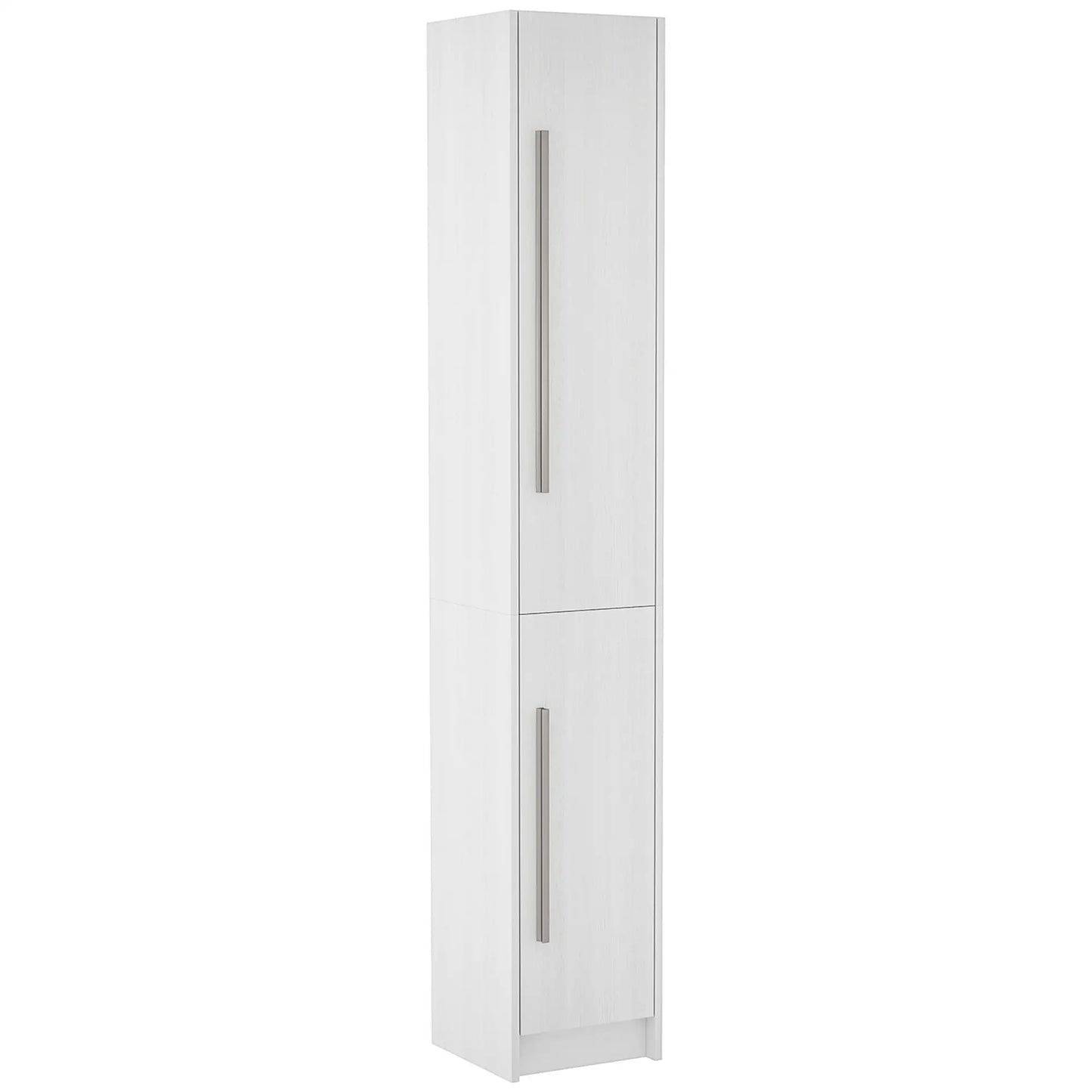 Tall Bathroom Storage Cabinet, Adjustable Shelves, Wood Grain, White Bathroom Cabinets at Gallery Canada