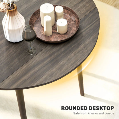 Round Folding Dining Table, Drop Leaf Kitchen Table, Distressed Grey, Wood Legs, Grey Bar Tables & Dining Tables at Gallery Canada