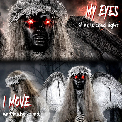 Animated Crying Angel Halloween Decoration, Sound & Touch Halloween Decorations at Gallery Canada