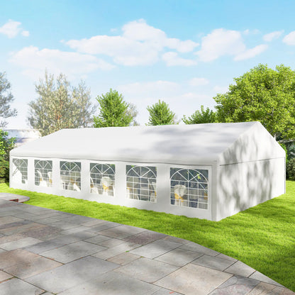 23' x 39' Party Tent, Heavy Duty Outdoor Canopy Shelter, White Canopy Tents at Gallery Canada
