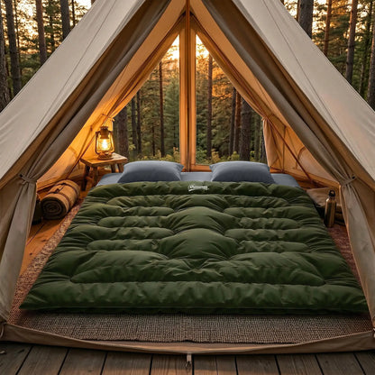 Queen Size, Double Sleeping Bag For Adults, Cold Weather, Green Camping Cots at Gallery Canada
