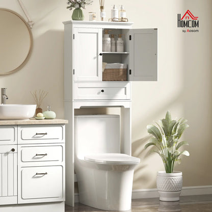 Over The Toilet Storage Cabinet, With Drawer And Adjustable Shelf, White Over The Toilet Storage at Gallery Canada