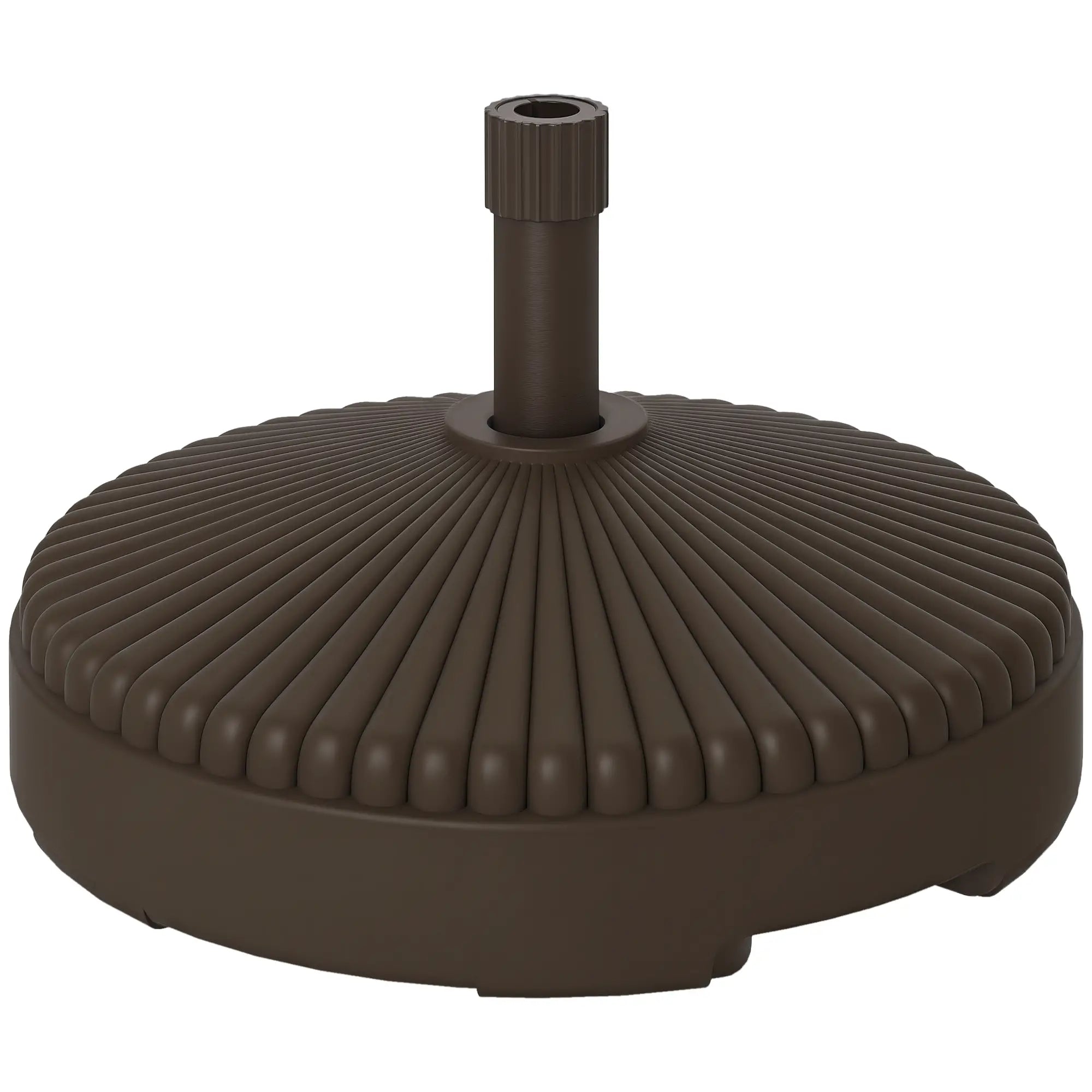 Round Patio Umbrella Base, Holds 62lbs, for Garden, Poolside, Brown Umbrella Bases at Gallery Canada