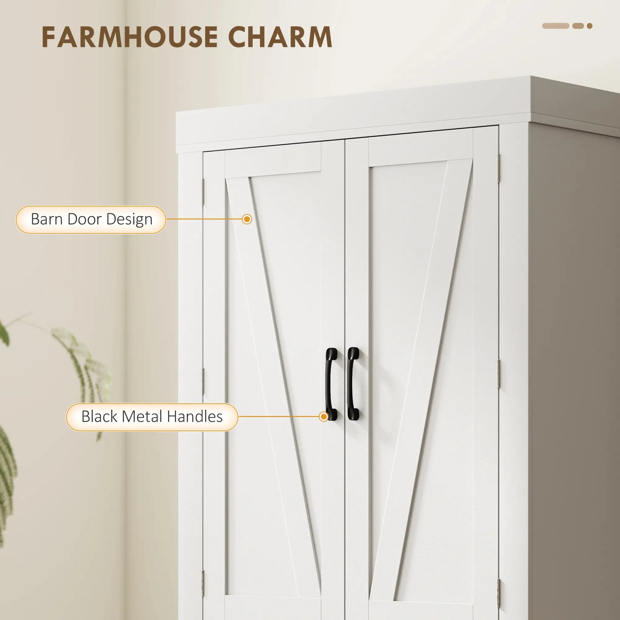 72 Inch Kitchen Pantry Cabinet, Farmhouse Storage, White Kitchen Pantry Cabinets at Gallery Canada