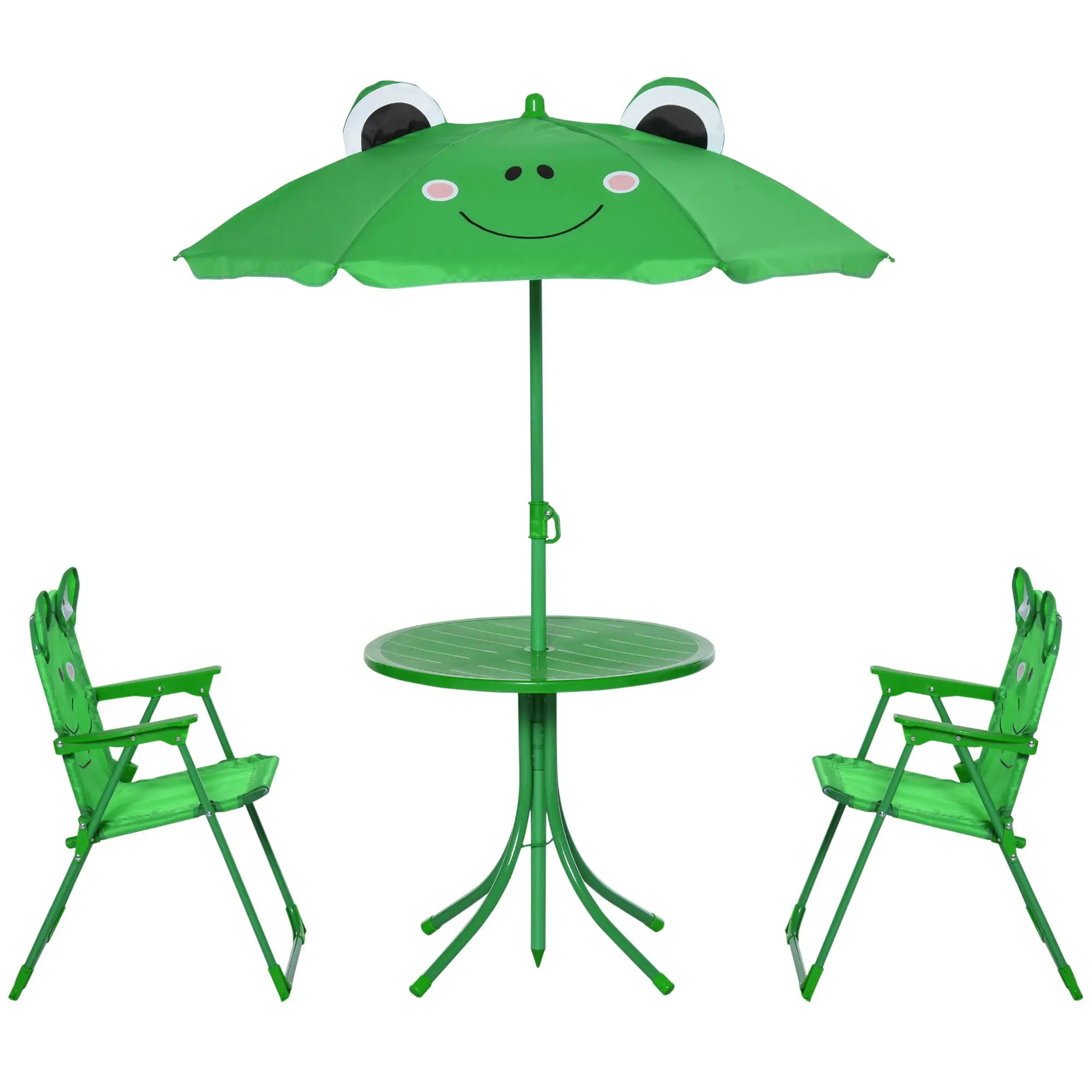 Kids Folding Picnic Table Set, Outdoor Garden, Green Kids Outdoor Furniture at Gallery Canada