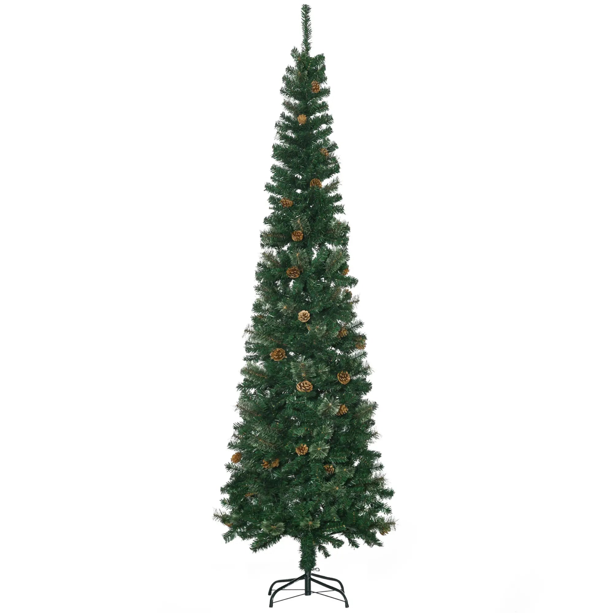 7.5ft Pencil Christmas Tree, Artificial, Pine Needles, Realistic Branches, Green Pencil Christmas Trees at Gallery Canada