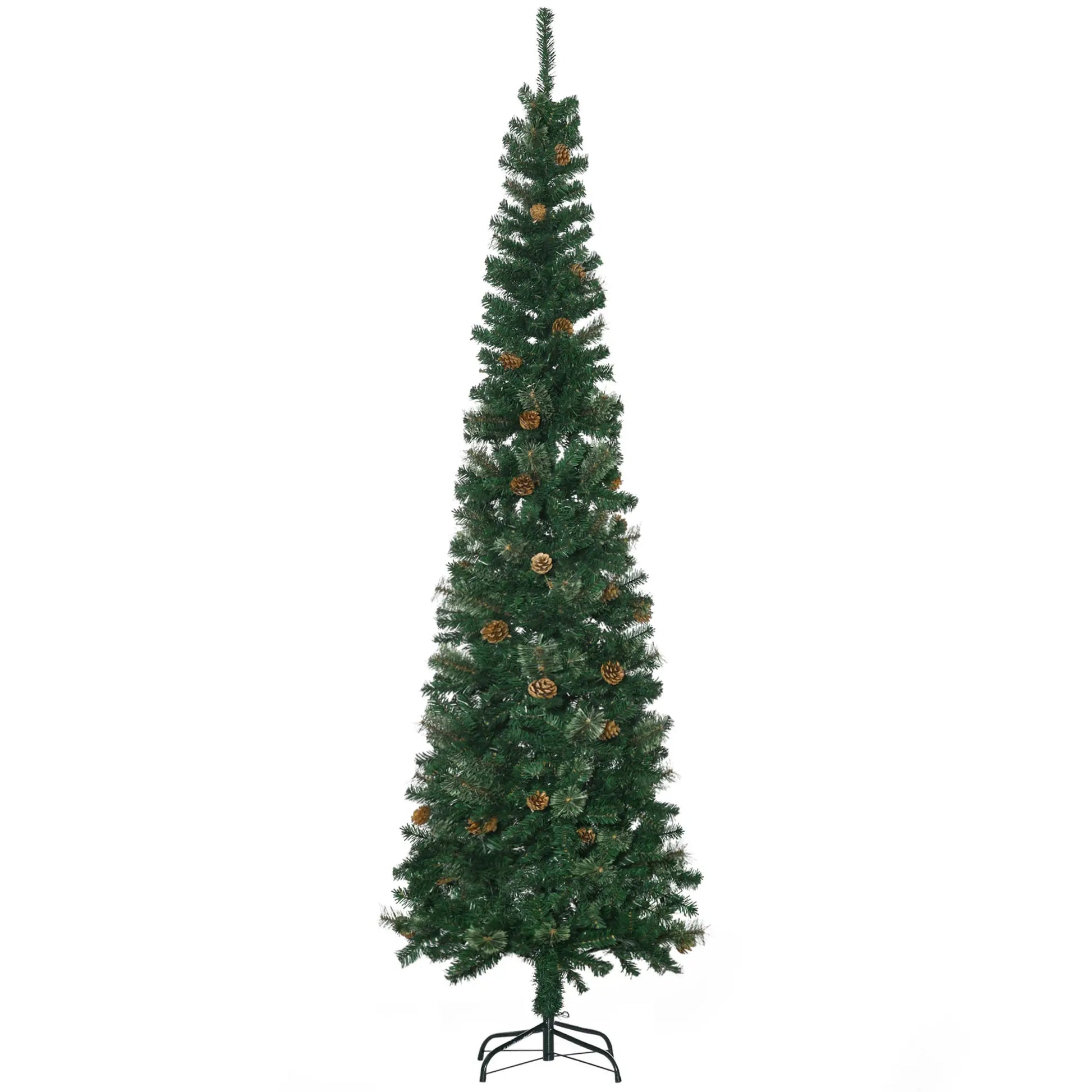 7.5ft Pencil Christmas Tree, Artificial, Pine Needles, Realistic Branches, Green Pencil Christmas Trees at Gallery Canada