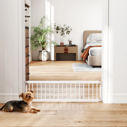 26"-37" Dog Gate, Adjustable Pet Gate, White Pet Gates at Gallery Canada
