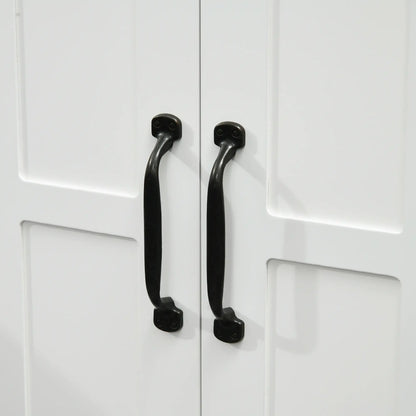 Pedestal Under Sink Cabinet, Bathroom Vanity Storage, Double Doors, Adjustable Shelf, White Bathroom Cabinets at Gallery Canada