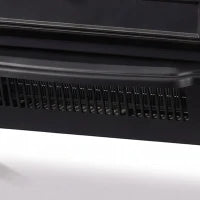 Poêle-cheminée électrique, radiateur infrarouge 3 faces 725W/1450W, noir
