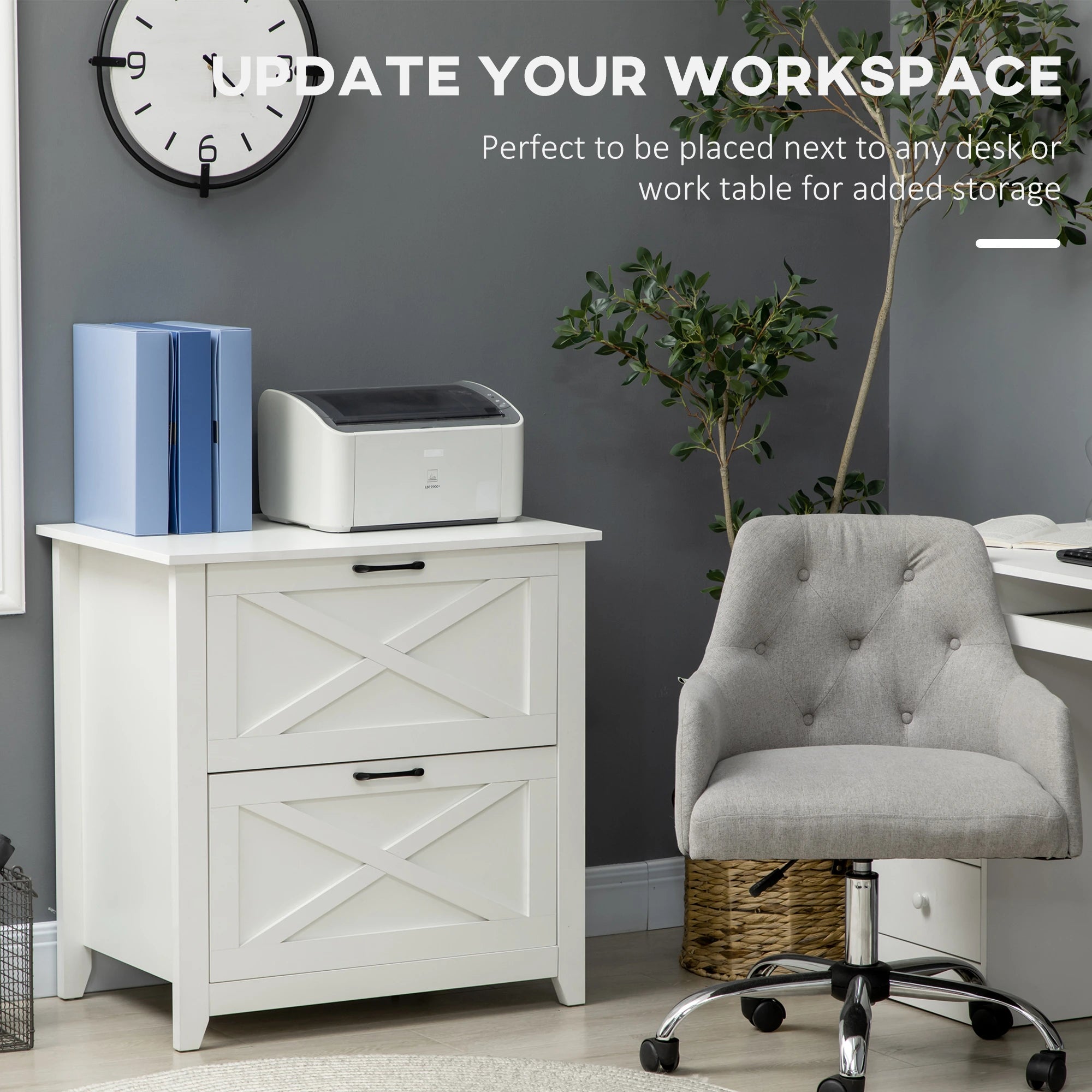 Vertical File Cabinet, Hanging Bars, A4 Size, 29.9