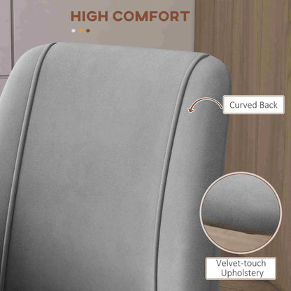 Upholstered Dining Chairs Set of 4, Velvet Accent, Grey Bar Stools at Gallery Canada