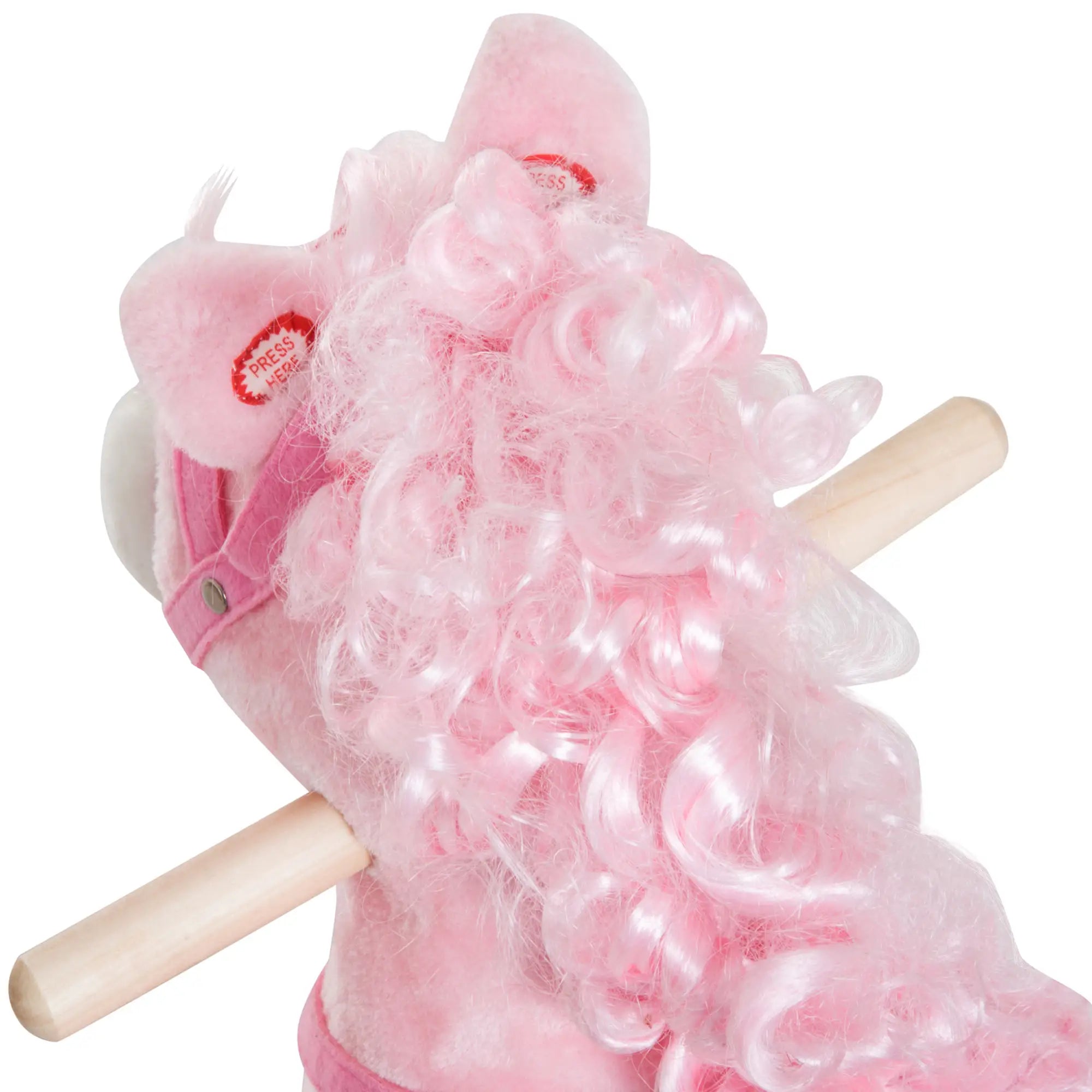 Kids Plush Rocking Horse, Ride On Toy with Sounds, Pink Rocking Horses at Gallery Canada