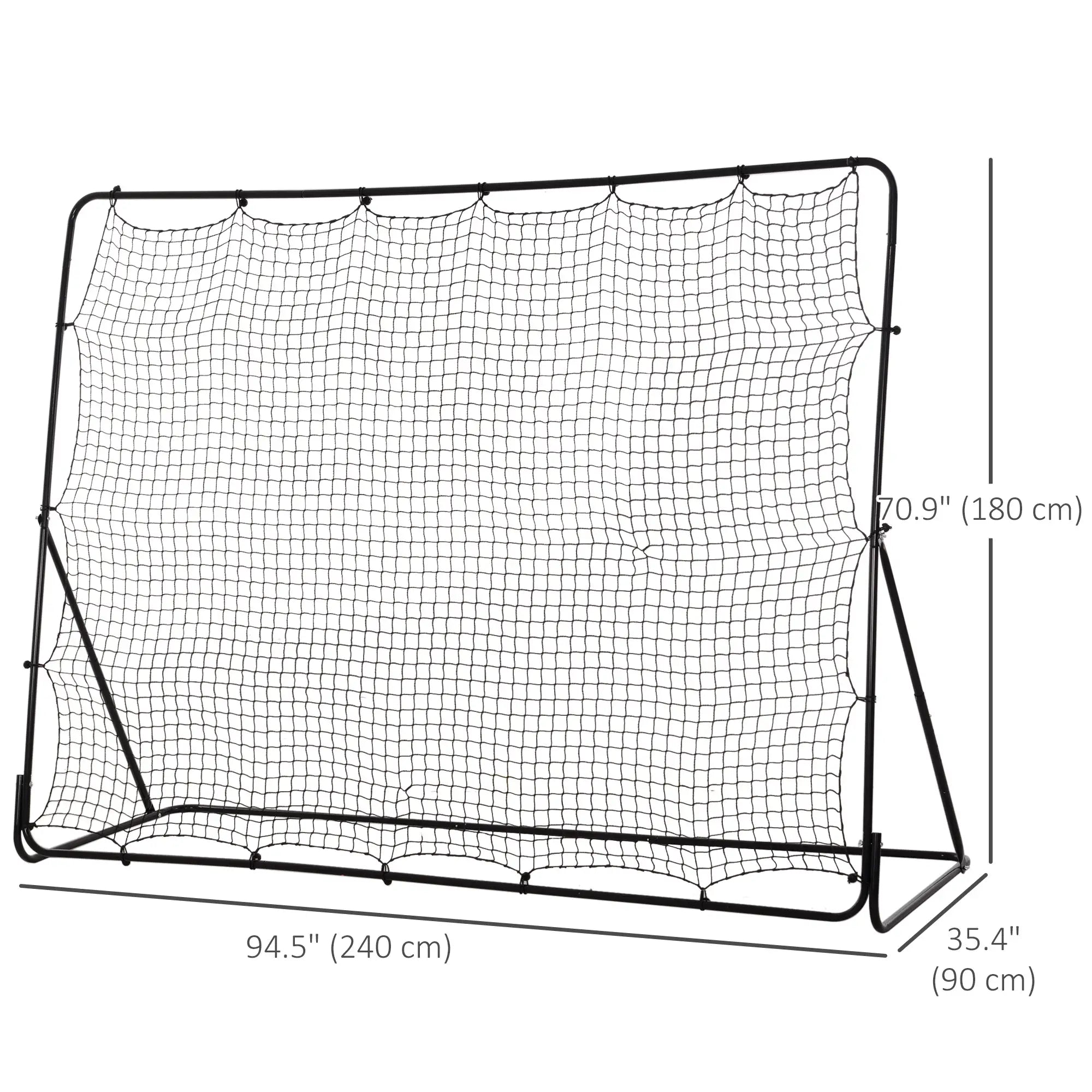8' x 6' Soccer Rebounder Net, 5 Adjustable Angles, Training Practice Football at Gallery Canada