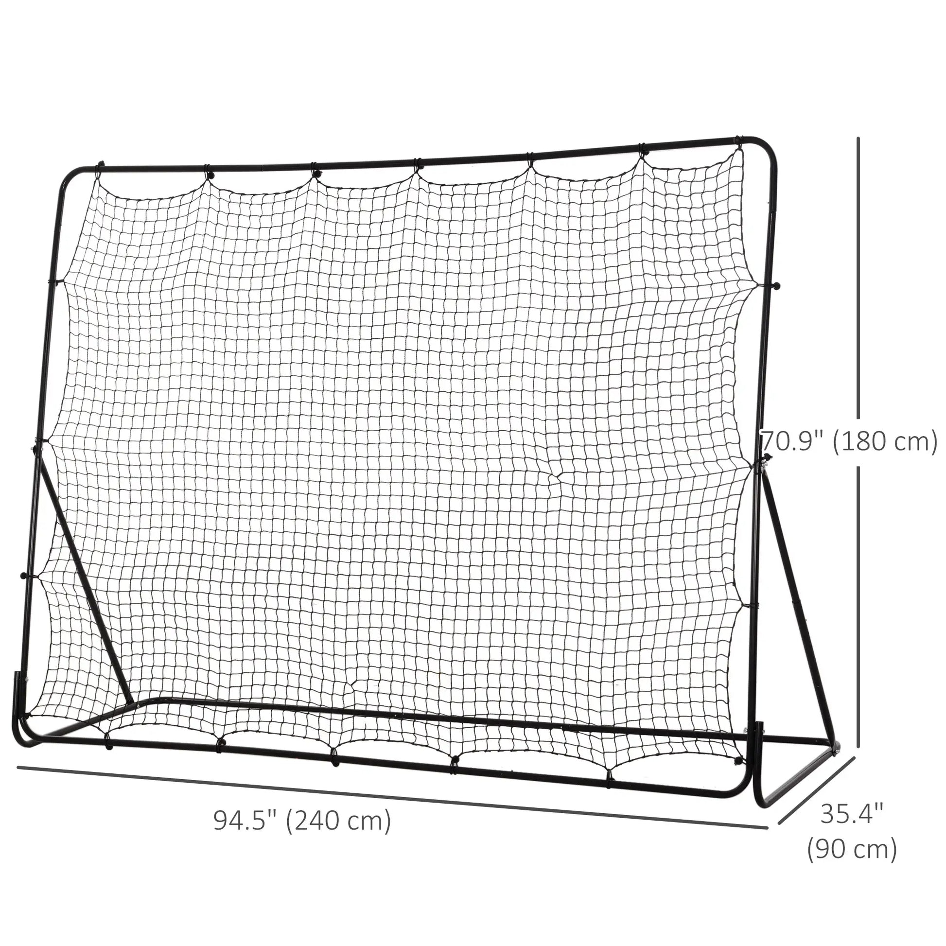8' x 6' Soccer Rebounder Net, 5 Adjustable Angles, Training Practice Football at Gallery Canada