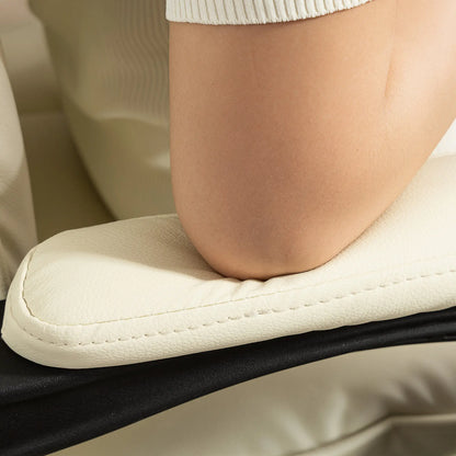 Executive Office Chair, Ergonomic Desk Chair with Footrest, Swivel Recliner, Beige Executive & Manager Chairs at Gallery Canada