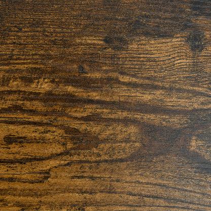 Industrial Coffee Table with Storage Shelf, 2-Tier, Rustic Brown Coffee Tables at Gallery Canada