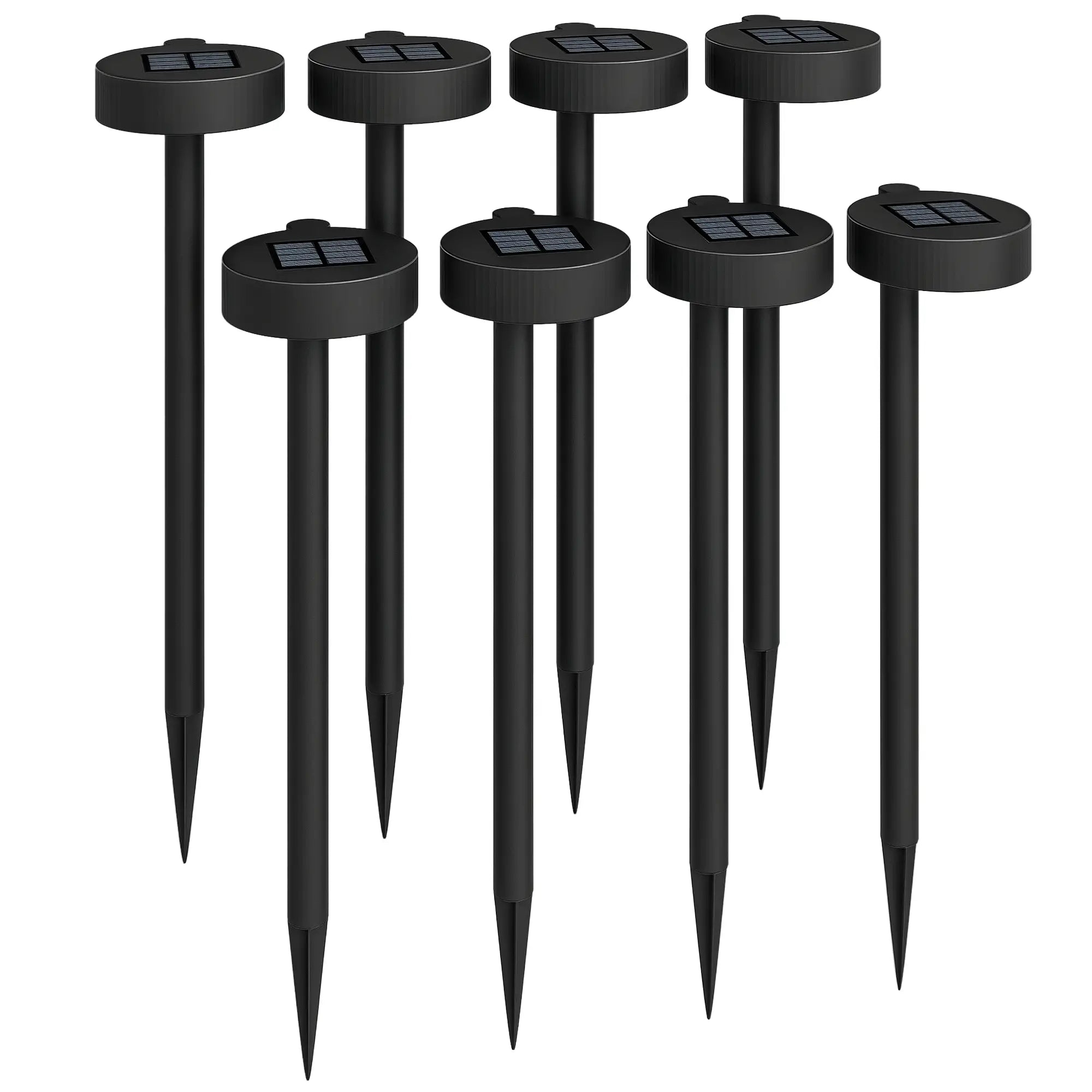 8 Pack Solar Garden Lights, Auto On/Off, IP44, Driveway, Walkway, Yard Solar Post Lamps at Gallery Canada
