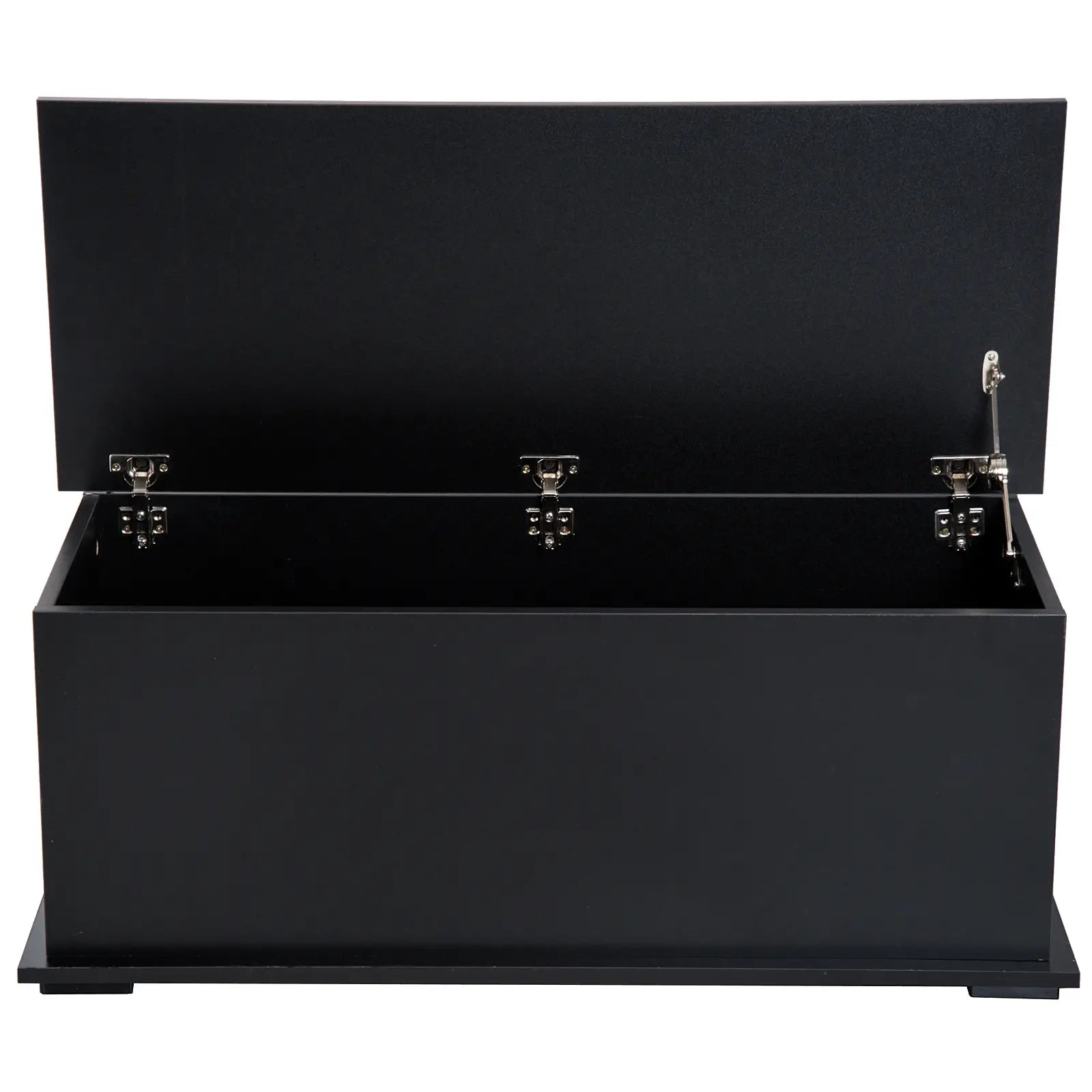 39.5" Storage Chest, 2 Safety Hinges, Flip-Top Lid, Black Storage Cabinets at Gallery Canada