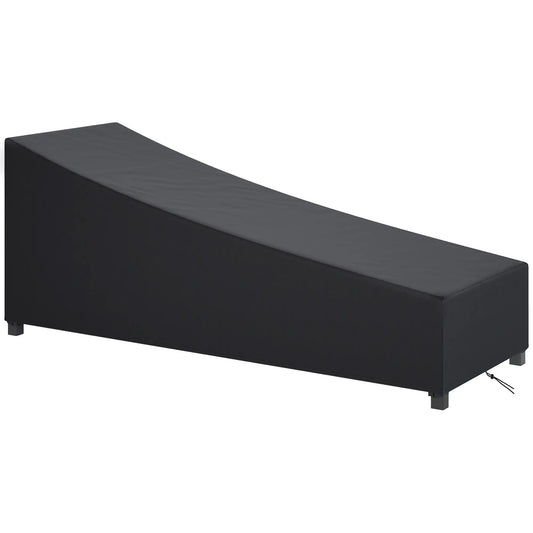 Waterproof Patio Lounge Chair Cover, 420D Outdoor, Black Patio Furniture Covers Black at Gallery Canada