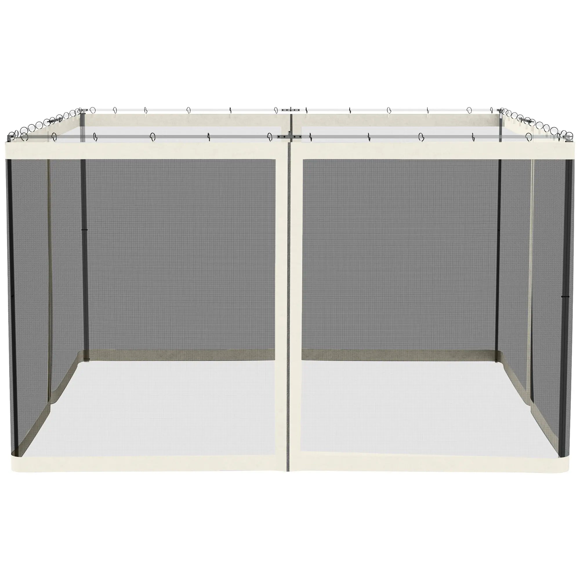Replacement Mosquito Netting, 10' x 12', Black, White Gazebos at Gallery Canada