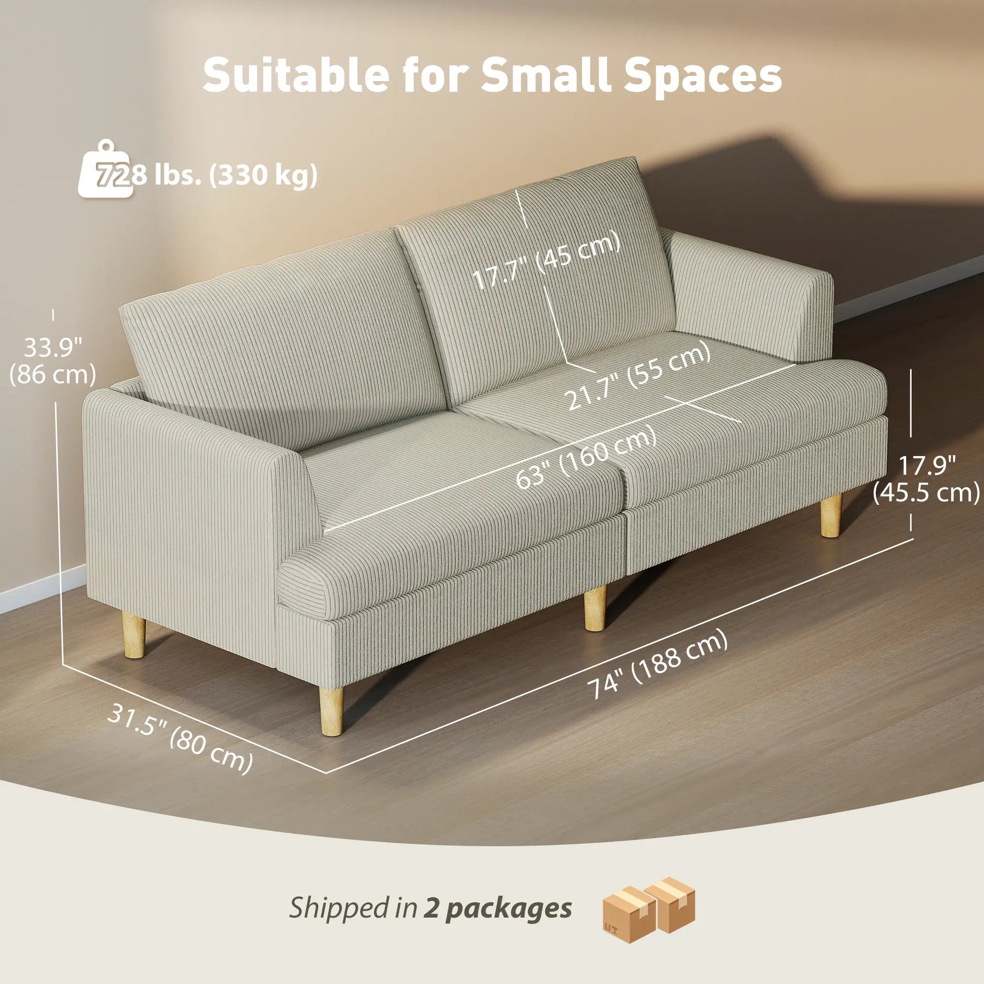 3 Seater Sofa, 74