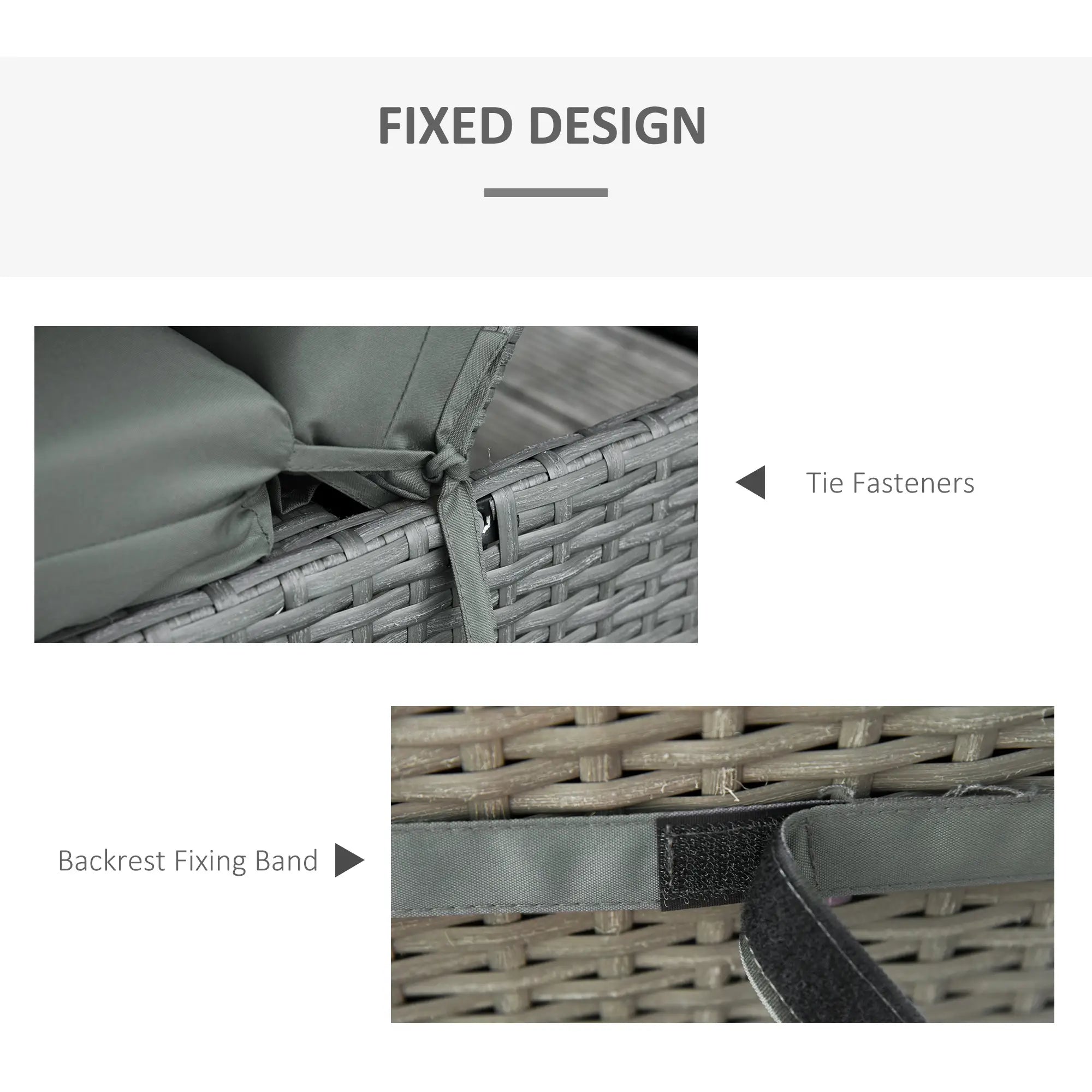 Outdoor Lounge Chair Cushion Set, 77.2