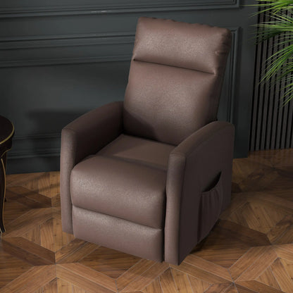 Power Lift Recliner Chair, Remote Control, Side Pocket, Brown Electric Power Lift Chairs at Gallery Canada
